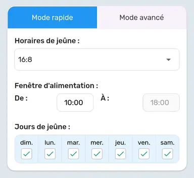 Mode rapide